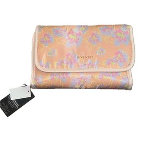 Nine West Peach and Lavender Floral Travel Organizer